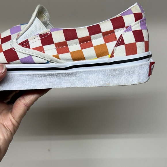 Vans Multicolor Checkered Slip-On Sneakers women’s 7.0 men’s 5.5 - Picture 8 of 11
